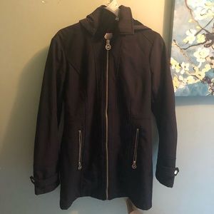 Michael Kors Black Rain Coat